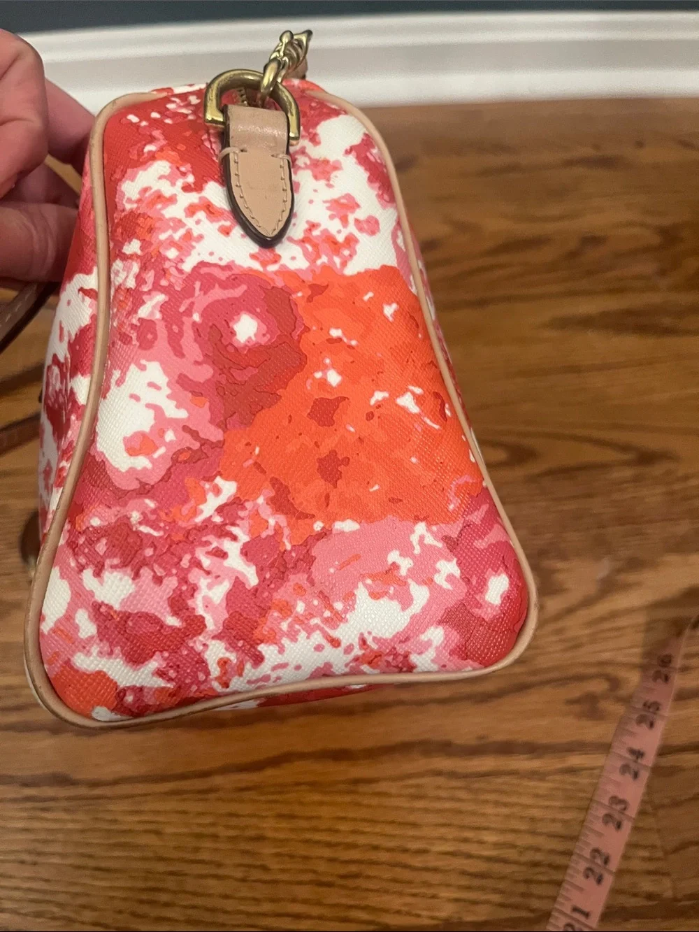 Coach Peyton Floral Mini Bennett Satchel COA